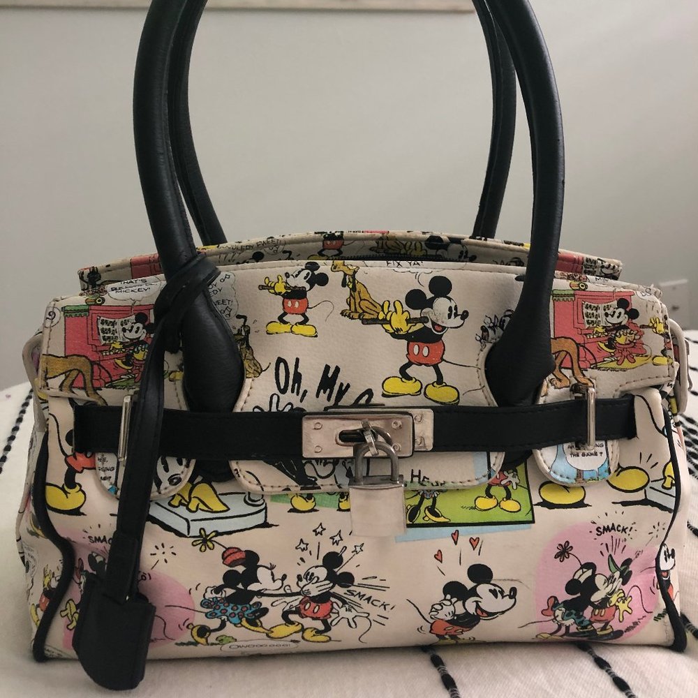 RARE Vintage Unique Disney Mickey Mouse Bag